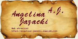 Angelina Jazački vizit kartica